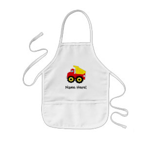 Tablier Enfant Construction Dumptruck de garçons d'enfants