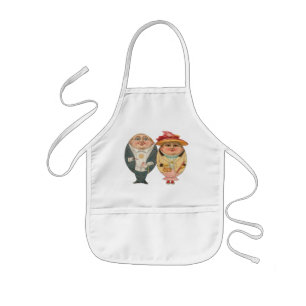 Tablier Enfant Couples anthropomorphes d'oeuf de pâques - tablier