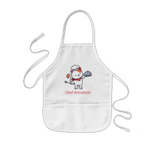 Tablier Enfant Cute Chef Chat Personnaliser