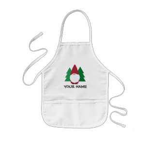 Tablier Enfant Cute gnome dessin cuisine bib Apron pour enfants
