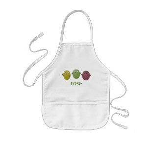Tablier Enfant Cute happy olives singing cartoon