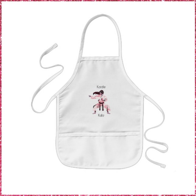 Tablier Enfant Cute Karate Girl Martial Arts (Créateur téléchargé)