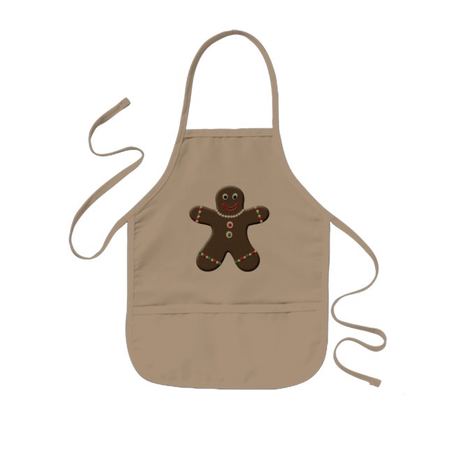 Tablier Enfant Cute pain d'épices Garçon Enfants Vacances Noël Ap (Devant)