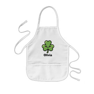 Tablier Enfant Cute Smiling Clover