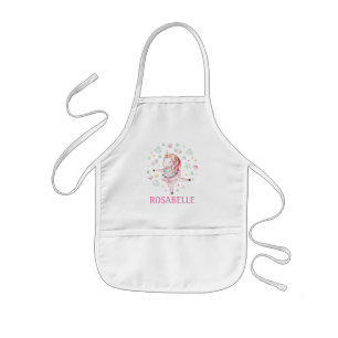 Tablier Enfant Cute Unicorn Ballerina Girly PInk