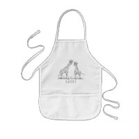 Cute Unisex Doodle Giraffes Safari avec nom