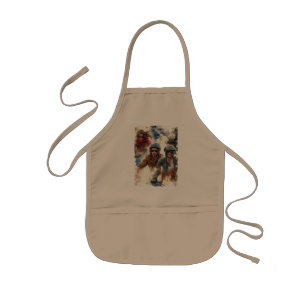 Tablier Enfant Dessin aquarelle MotoBikers