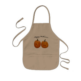 Tablier Enfant Deux citrouilles Joyeux Halloween