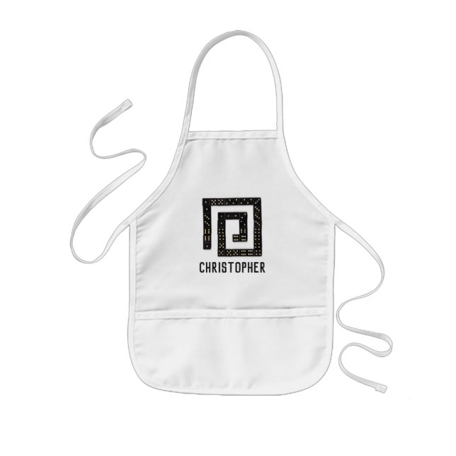 Tablier Enfant Domino Nom de la spirale Apron (Enfant) (Devant)