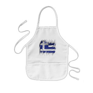 Tablier Enfant Drapeau de Grec de défibreurs