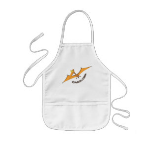 Tablier Enfant Drôle mignon dessin animé de pterodactyle volant o
