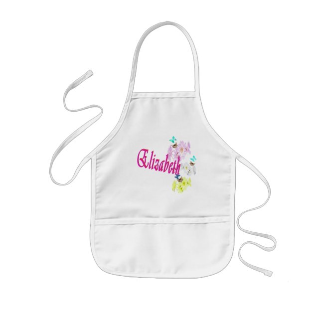 Tablier Enfant Elizabeth Girls Nom Logo, (Devant)