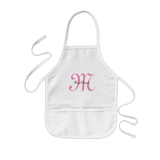 Tablier Enfant Enfant personnalisé de monogramme - tablier (Devant)