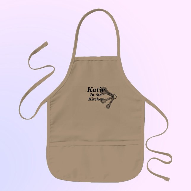 Tablier Enfant Enfants Apron AJOUTER VOTRE NOM Garçon ou fille Ch (Créateur téléchargé)