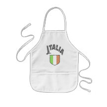 Enfants italiens faisant cuire le tablier