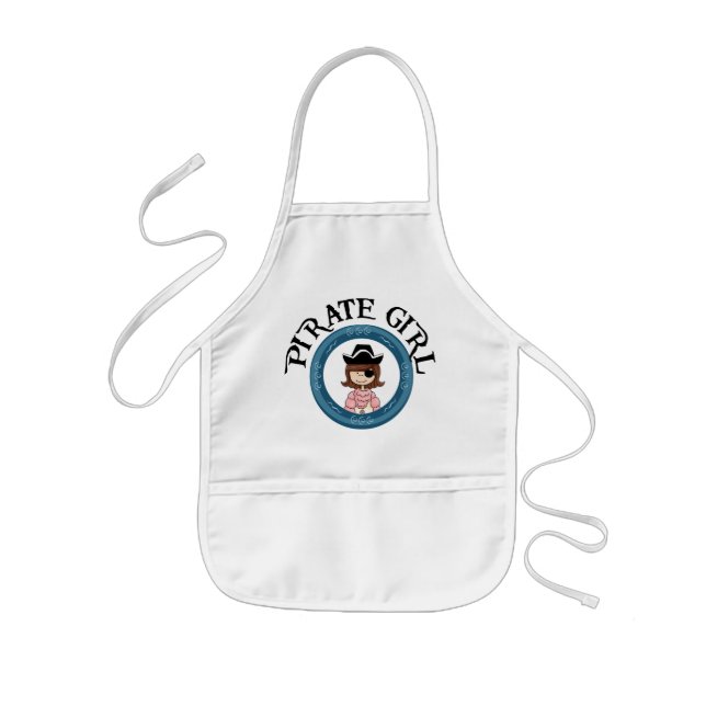 Tablier Enfant Fille de pirate (Devant)