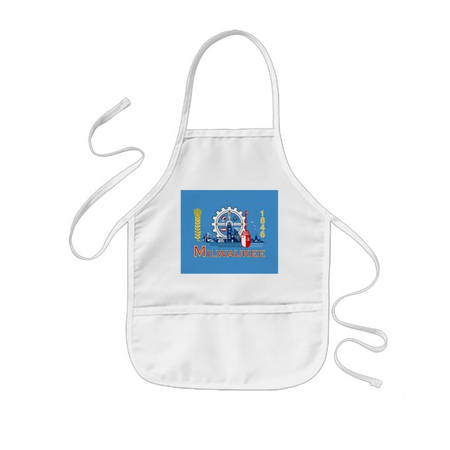 Tablier Enfant Flag of Milwaukee, Wisconsin  (Devant)