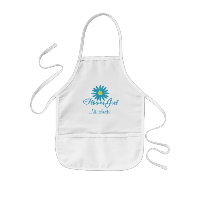 Tablier Enfant Flower Girl/ Blue Daisy (Devant)