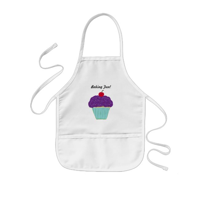 Tablier Enfant Fun Chercher sur le dessus Purple Frosting Vanilla (Devant)