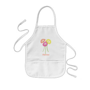 Tablier Enfant Gerberas colorés