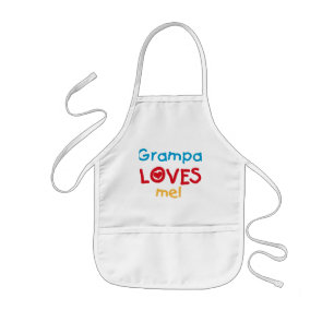 Tablier Enfant Grampa m'aime T-shirts et cadeaux