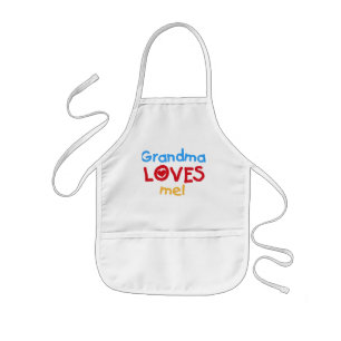 Tablier Enfant Grand-mère m'aime T-shirts et cadeaux