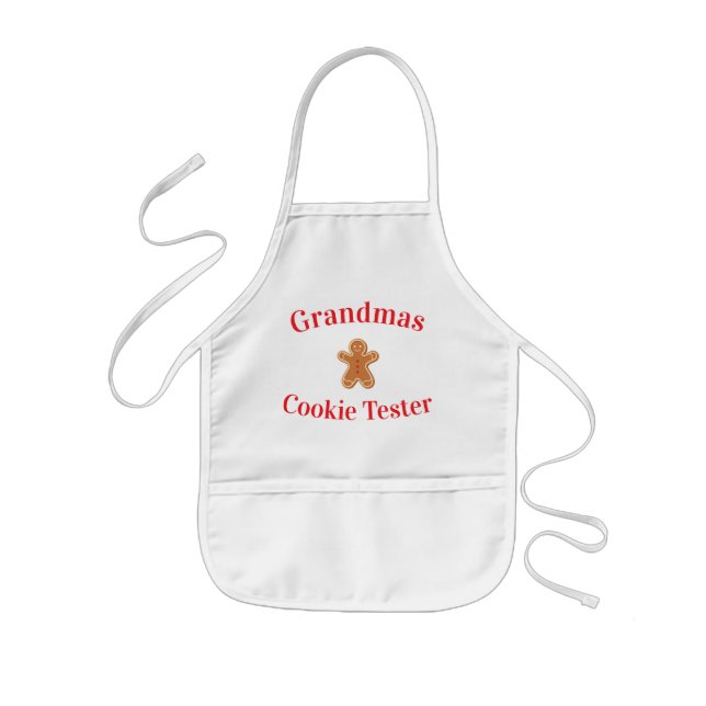 Tablier Enfant Grandmas Cookie Tester Gingerbread Man Apron (Devant)