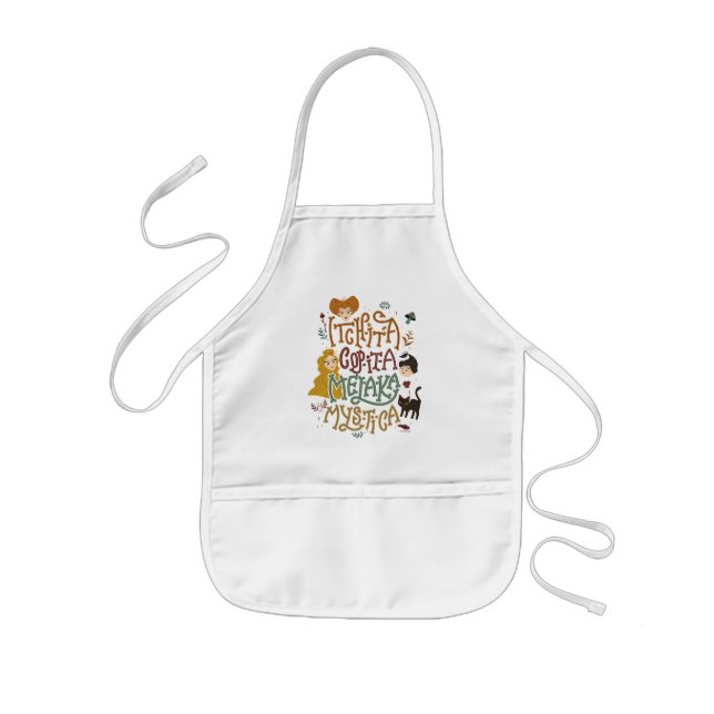 Tablier Enfant Hocus Pocus Mystique Spell Incantation (Devant)
