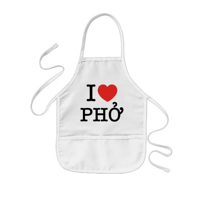 Tablier Enfant I coeur (amour) Pho (Devant)