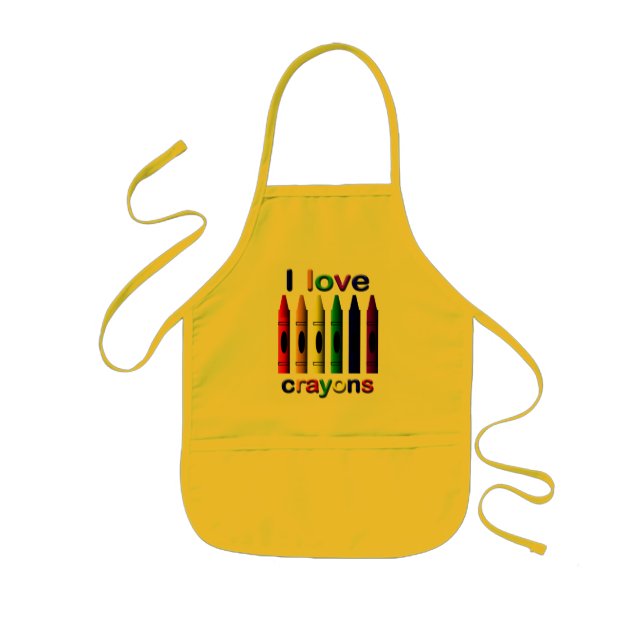 Tablier Enfant I Love Crayons Apron (Devant)