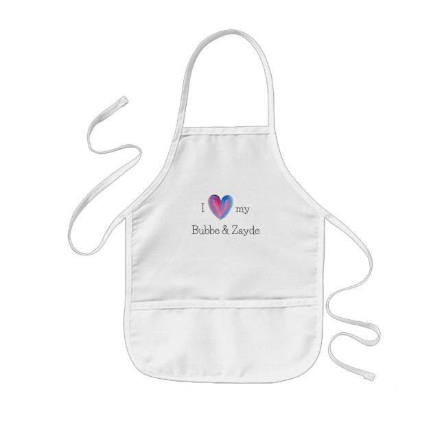 Tablier Enfant I Love My Bubbe et Zayde Apron (Devant)