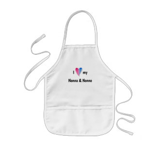 Tablier Enfant I Love My Nonna et Nonno Apron