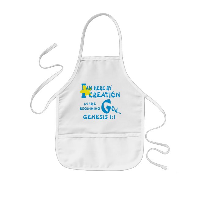 Tablier Enfant Ici Par Apron De Création© Apron Eng Pour Enfants (Devant)