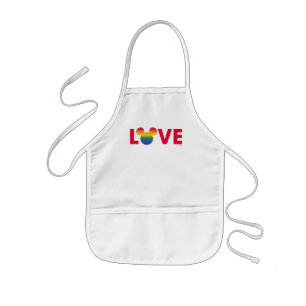 Tablier Enfant Icône Mickey Arc-en-Ciel AMOUR