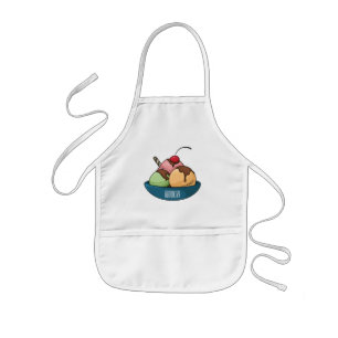 Tablier Enfant Illustration de crème glacée
