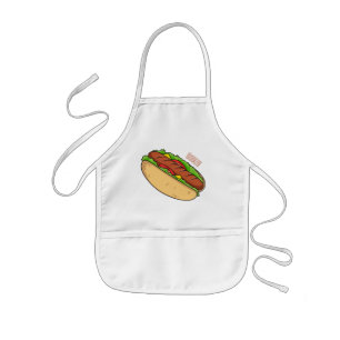 Tablier Enfant Illustration de Hot dog