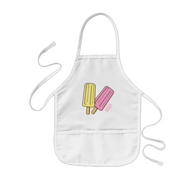 Tablier Enfant Illustration de Ice pop (Devant)