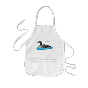 Tablier Enfant Illustration de Loon bird