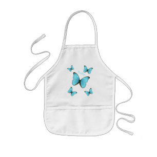 Tablier Enfant Illustration de papillons Morpho