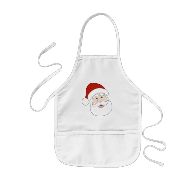 Tablier Enfant Illustration du père noël (Devant)