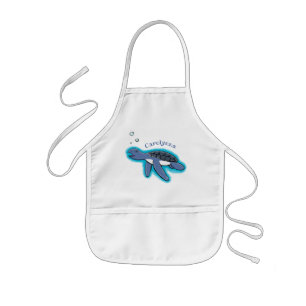 Tablier Enfant Illustration d'une petite tortue de mer