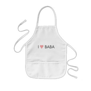 TABLIER ENFANT J'AI LE COEUR BABA