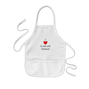 Tablier Enfant J'aime faire cuire avec le tablier de grand-maman