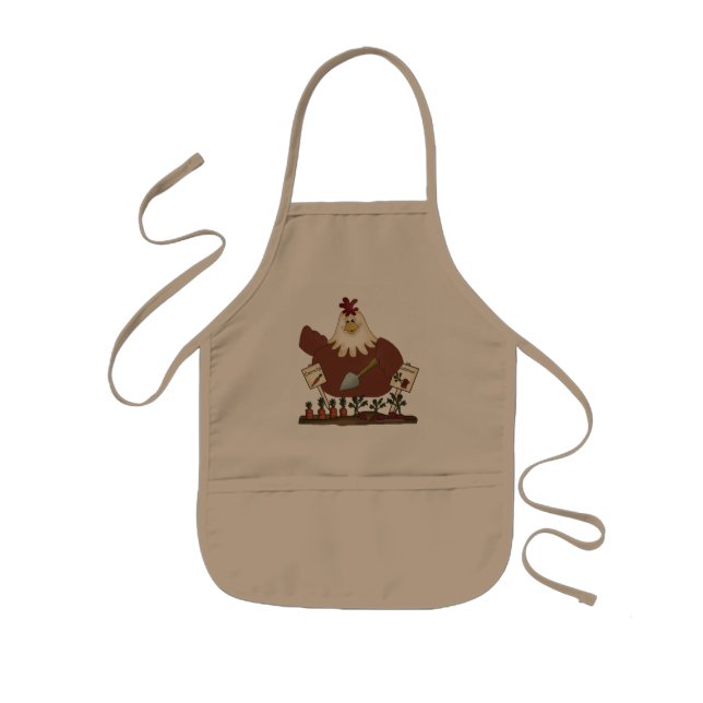 Tablier Enfant Jardin de caricature pour enfants Poulet (Devant)