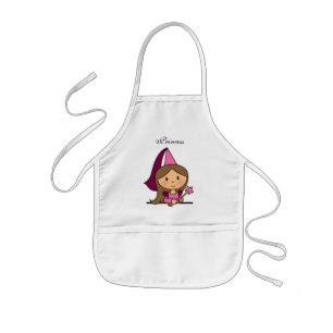 Tablier Enfant Joli clip art de dessin animé Princesse en robe ro