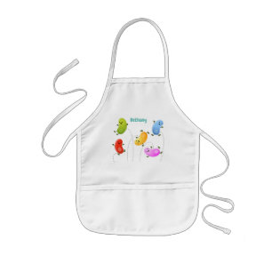 Tablier Enfant Jolie jellybeans bondissant dessin animé