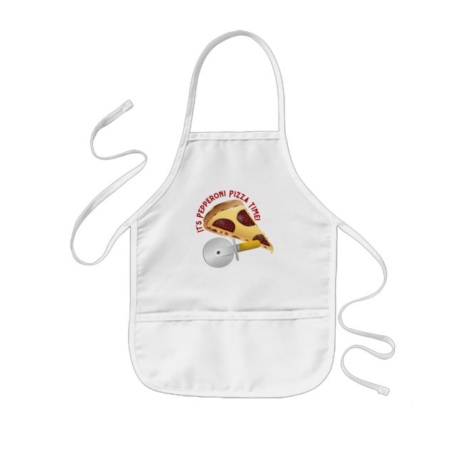 Tablier Enfant Jour de la pizza au fromage (Devant)