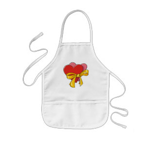 Tablier Enfant Jour de Valentines de coeur d'amour