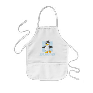 Tablier Enfant Joyeux Penguin Big Brother Apron pour enfants