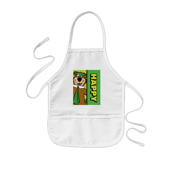 Tablier Enfant Joyeux Yogi Bear (Devant)